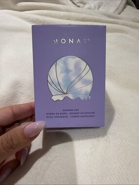 MONAT Lavender Shower Cap - Iridescent Shell Detail